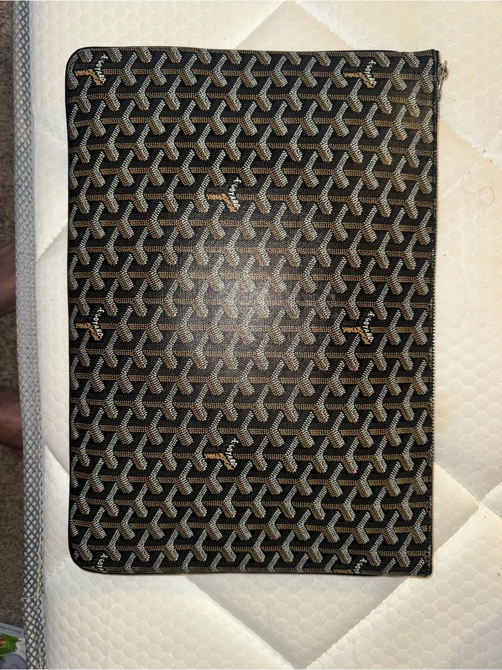 Goyard Orange Interior Zip Pouch